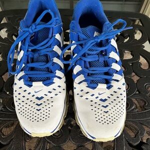 Men’s Nike White and Blue Sneakers - size 10.5